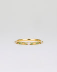 Amelie Coloured Sapphire Wedding Band | Cornflower Blue, Pink, Teal & Tsavorite Garnet