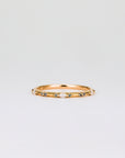Amelie Coloured Sapphire Wedding Band | Cornflower Blue, Pink, Teal & Tsavorite Garnet