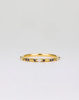 Amelie Coloured Sapphire Wedding Band | Cornflower Blue, Pink, Teal & Tsavorite Garnet