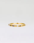 Amelie Coloured Sapphire Wedding Band | Cornflower Blue, Pink, Teal & Tsavorite Garnet