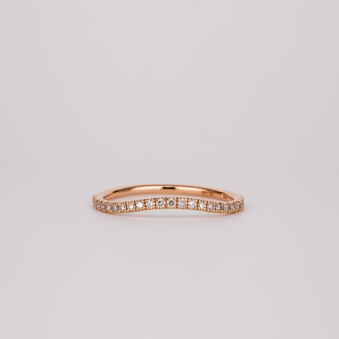 Dot Champagne Diamond Curved 0.26ct