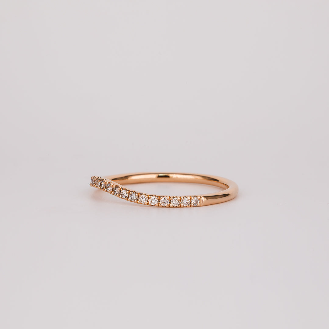 Dot Champagne Diamond Curved 0.26ct