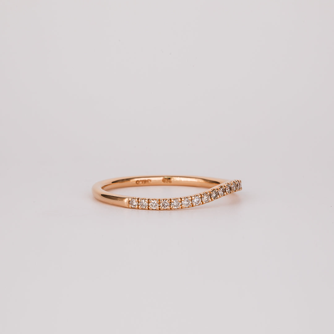 Dot Champagne Diamond Curved 0.26ct