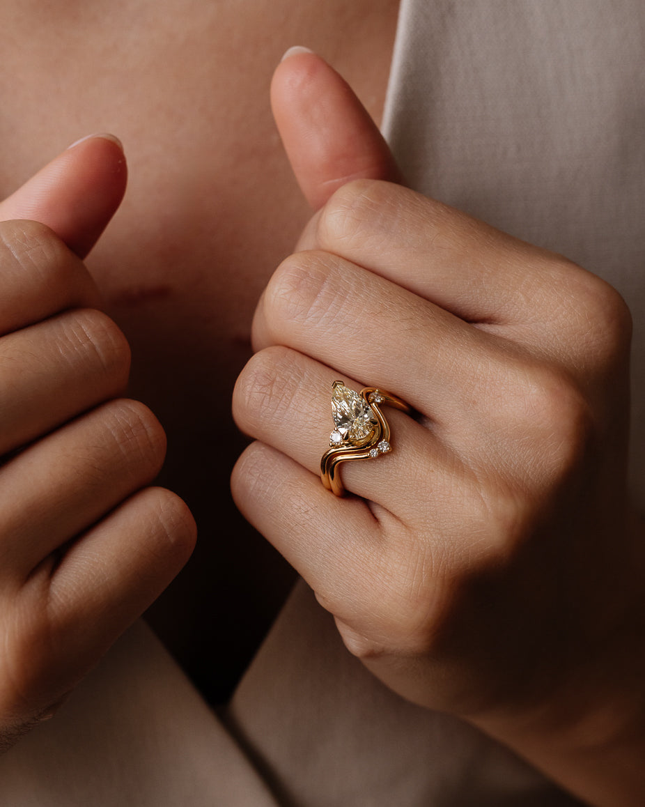 Maeva Pear Yellow 2.02ct