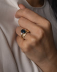 Wide Diamond Contour Band
