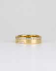 Wide Diamond Contour Band