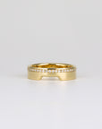 Wide Diamond Contour Band