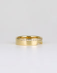Wide Diamond Contour Band