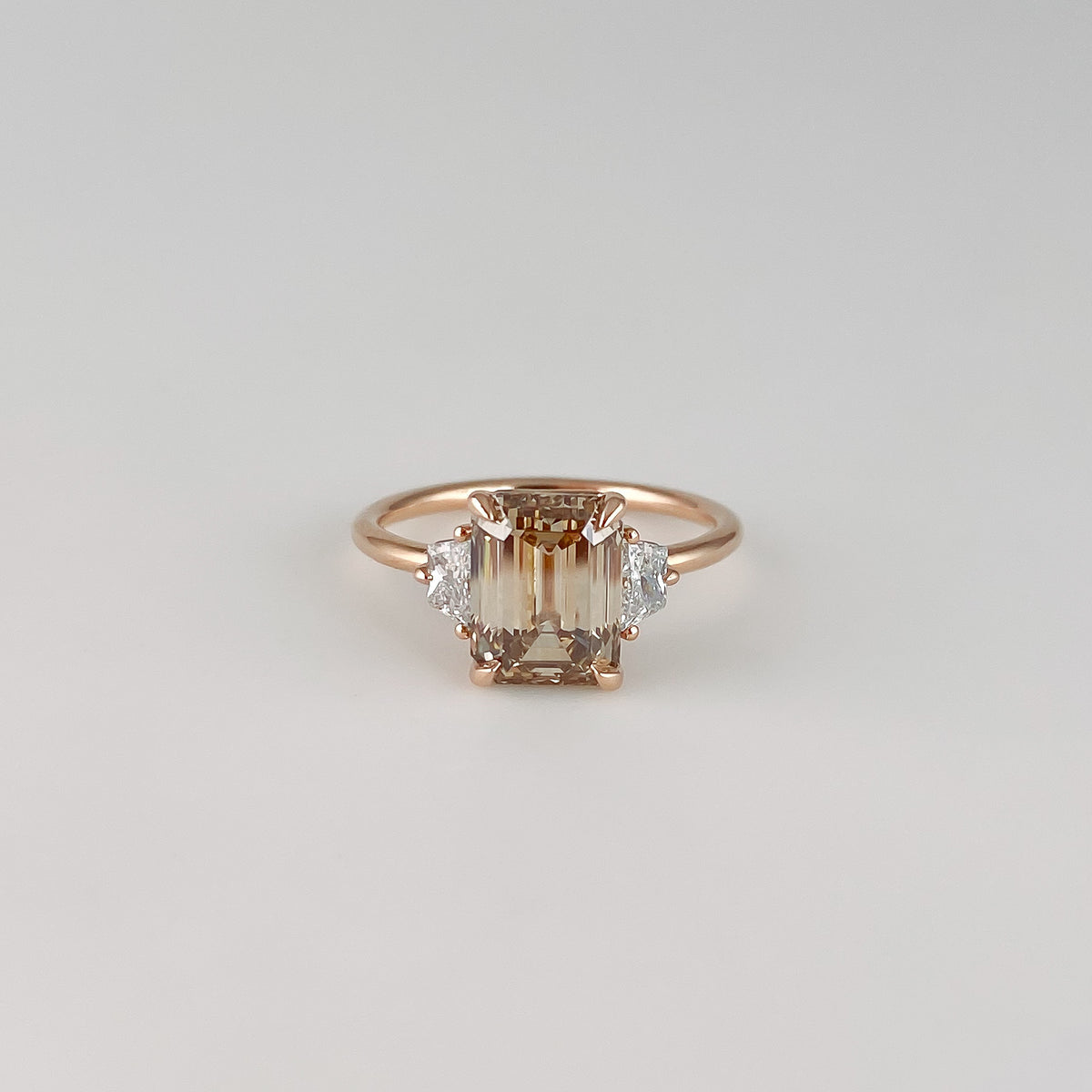 Vintage champagne sale diamond ring