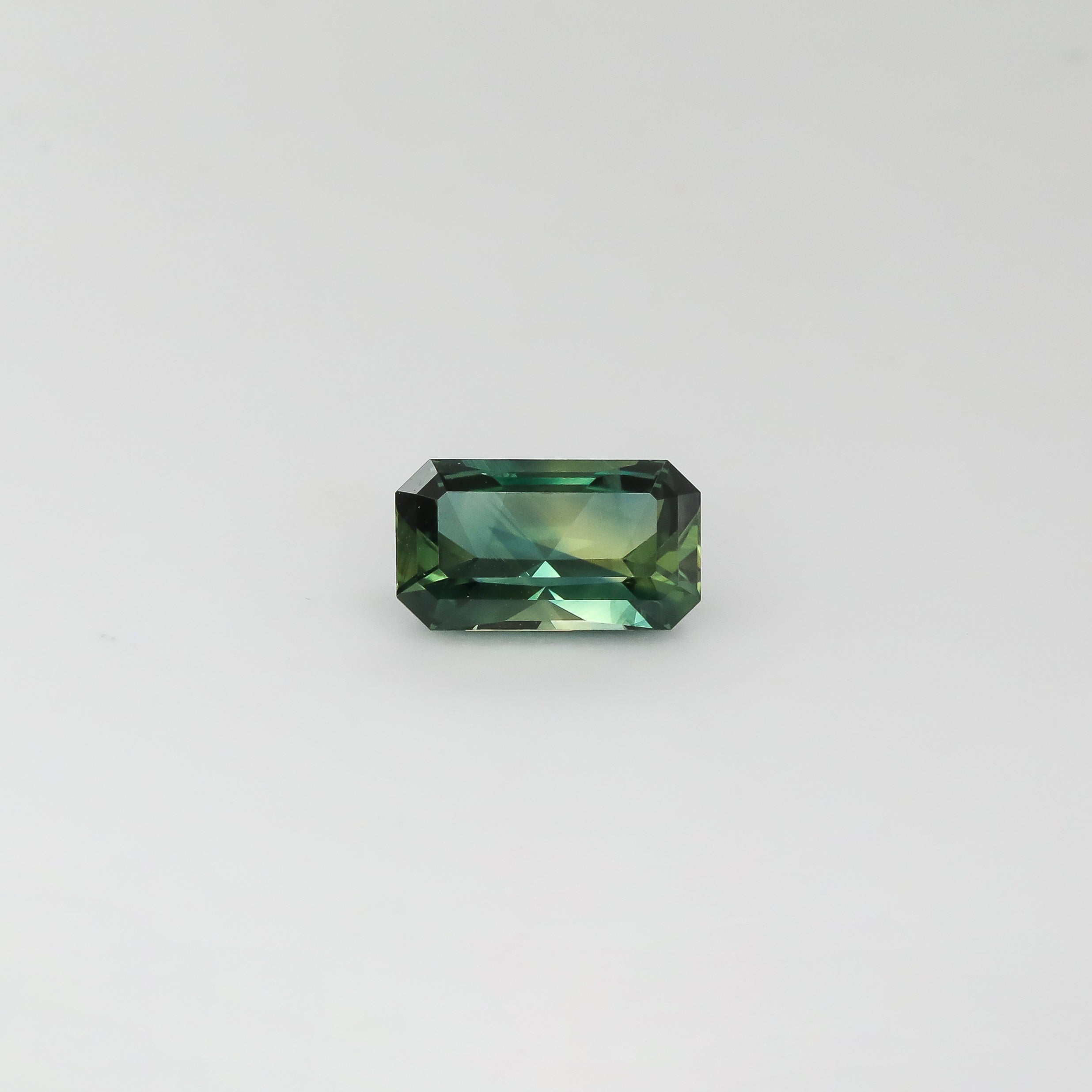Teal Radiant Parti Sapphire 1.48ct