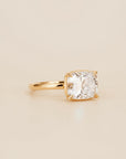 Aaren 2.92ct Cushion Cut Lab-Grown Diamond East-West Solitaire in 18ct Yellow Gold