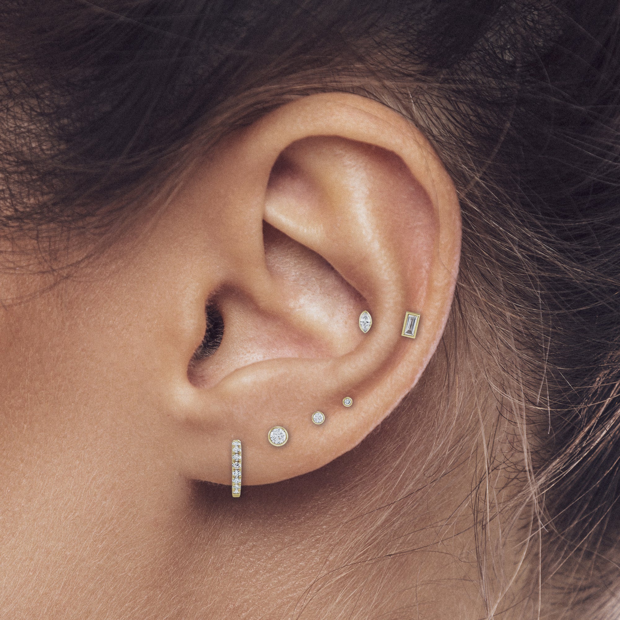 Diamond Huggies 12mm