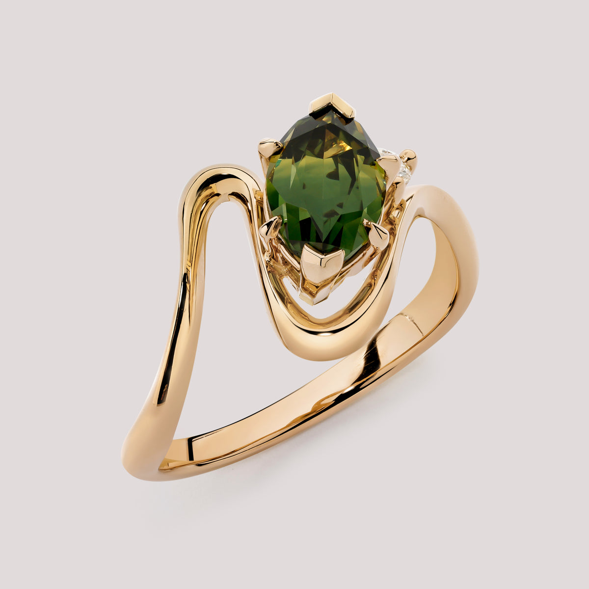 Maeva Marquise 1.89ct Green Australian Sapphire