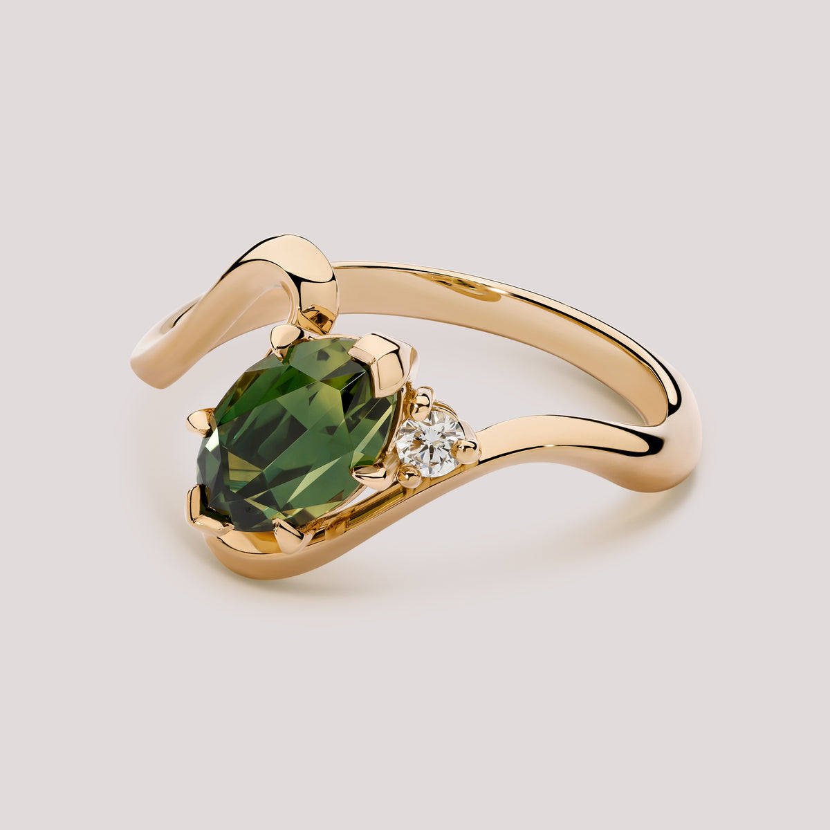Maeva Marquise 1.89ct Green Australian Sapphire