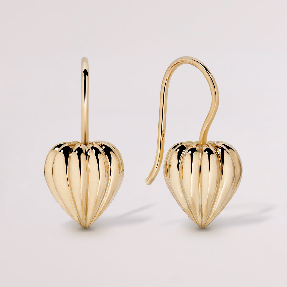 Reeded Drop Earrings