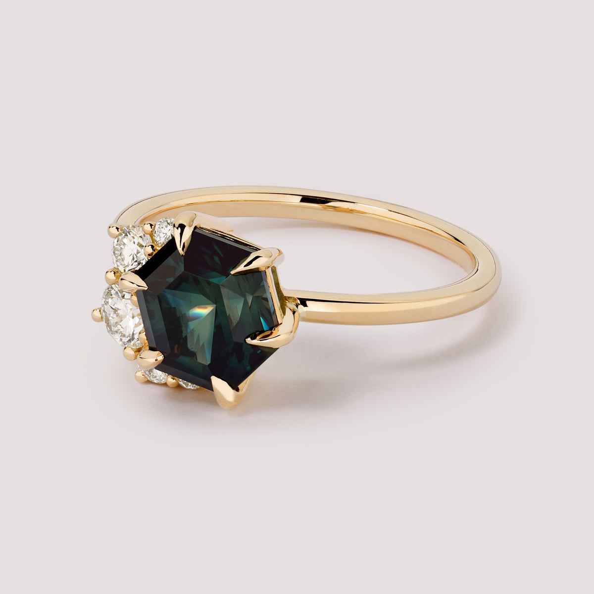 Cherry Hexagon 2.63ct Australian Parti Sapphire